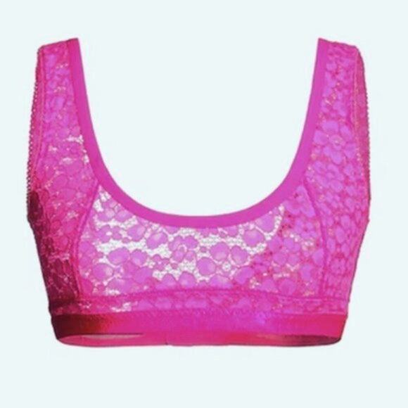 Stella McCartney Fuchsia lace Bra L - Picture 1 of 6